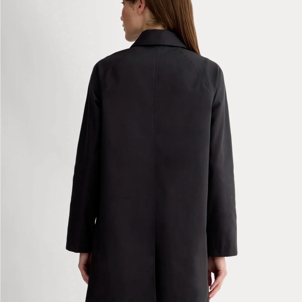 Everlane Black Single-Breasted Trench Coat - Picture 5 of 6